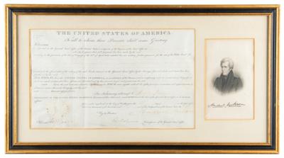 Lot #4 Andrew Jackson Document Signed as President - Image 1