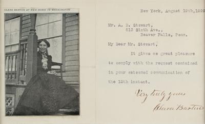 Lot #199 Clara Barton Typed Letter Signed - Image 2