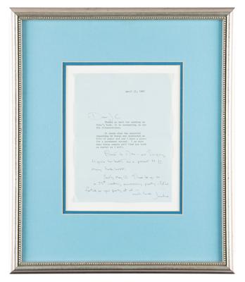 Lot #83 Jacqueline Kennedy Typed Letter Signed - Image 2