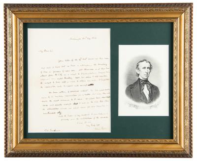 Lot #6 John Tyler Autograph Letter Signed on Politics - Image 1