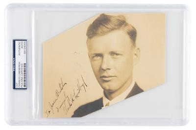 Lot #379 Charles Lindbergh Signed Photograph - Image 1