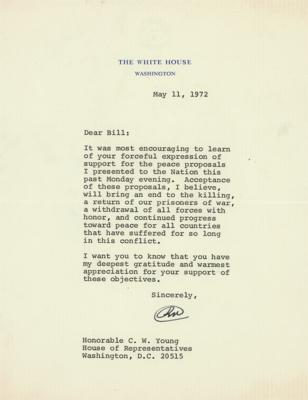 Lot #43 Richard Nixon Typed Letter Signed as