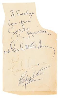 Lot #568 Beatles Signatures (Shea Stadium 1965) - Image 1