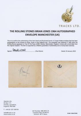 Lot #661 Rolling Stones: Brian Jones Signature - Image 3