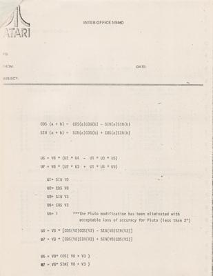 Lot #8002 Steve Jobs Atari Interoffice Memo - Image 2