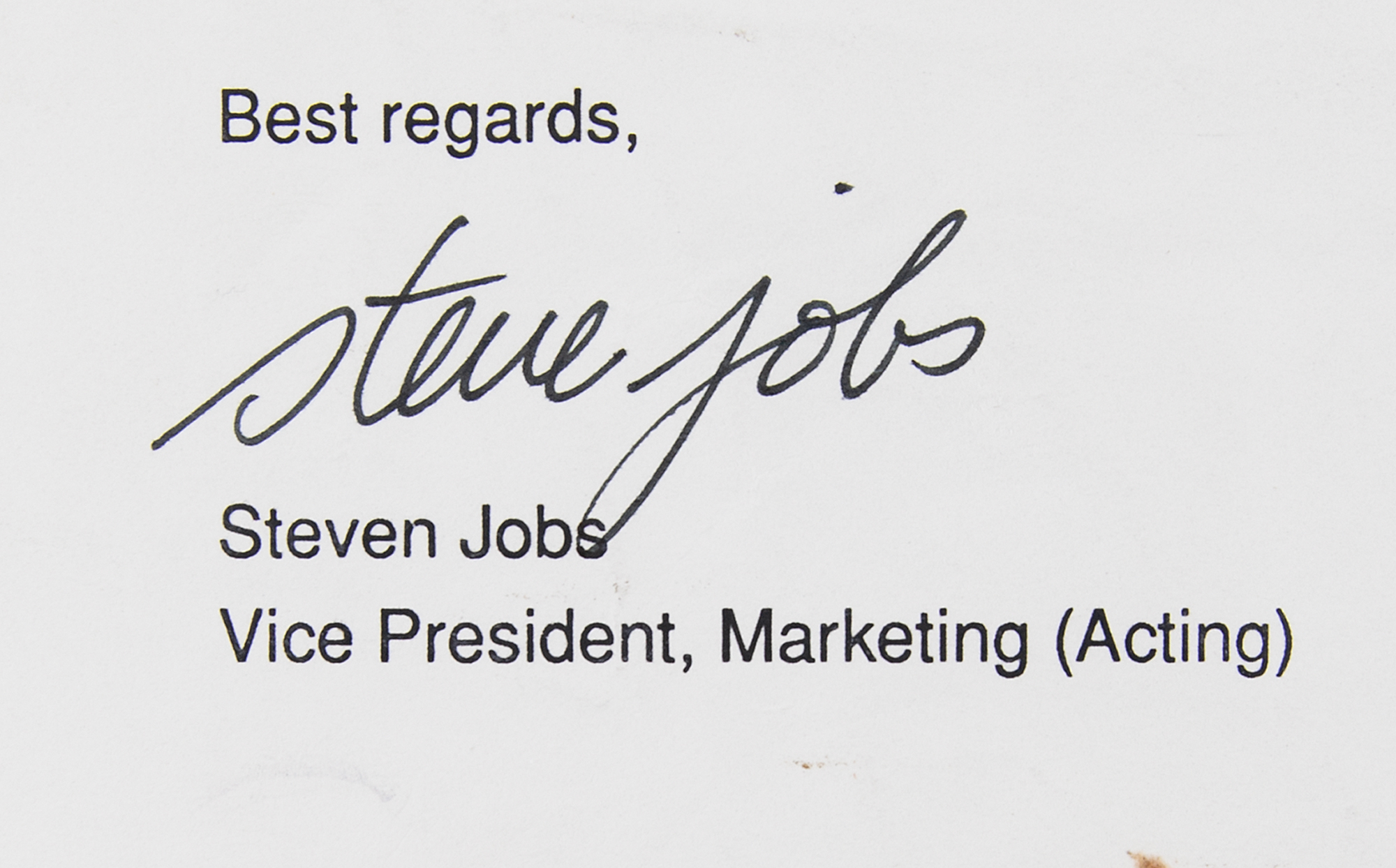 Lot #8057 Steve Jobs Typed Letter Signed - PSA GEM MINT 10 - Image 2