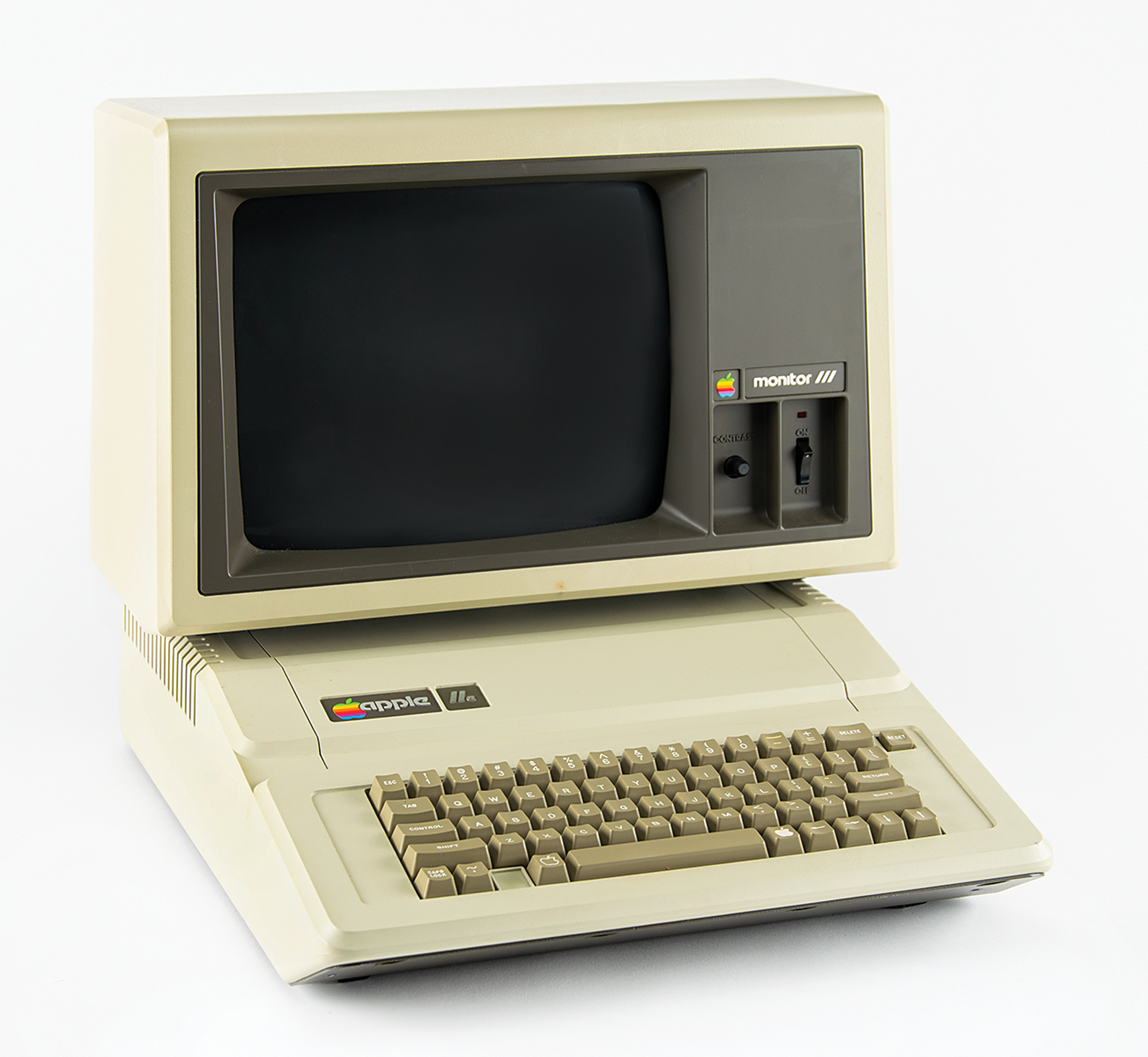 Lot #8012 Apple IIe Computer(Model A2S2064) with Apple III Monitor