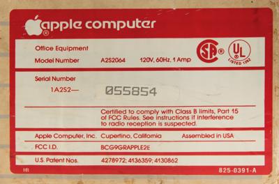 Lot #8012 Apple IIe Computer(Model A2S2064) with Apple III Monitor - Image 13