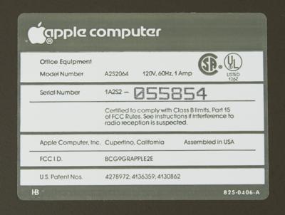 Lot #8012 Apple IIe Computer(Model A2S2064) with Apple III Monitor - Image 9