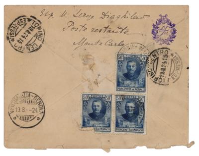 Lot #807 Sergei Diaghilev Signed Mailing Envelope - Image 1