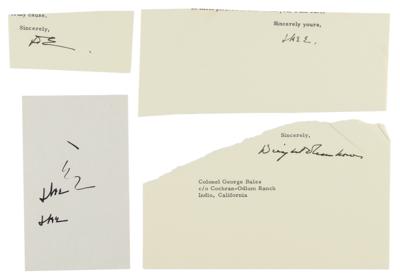 Lot #57 Dwight D. Eisenhower (5) Signatures