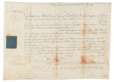 Lot #202 King George IV Document Signed