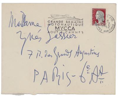 Lot #375 Pablo Picasso Signed Envelope