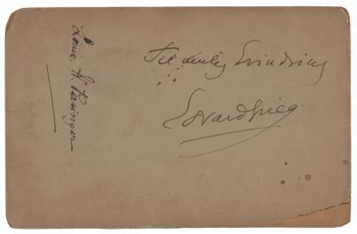 Lot #533 Edvard Grieg Signed Photograph - Image 2