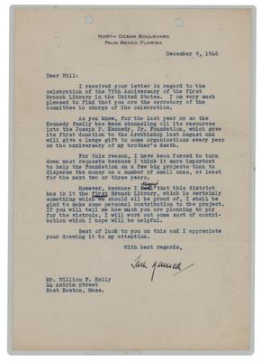 Lot #26 John F. Kennedy TLS (One Month After First Election) - Image 1