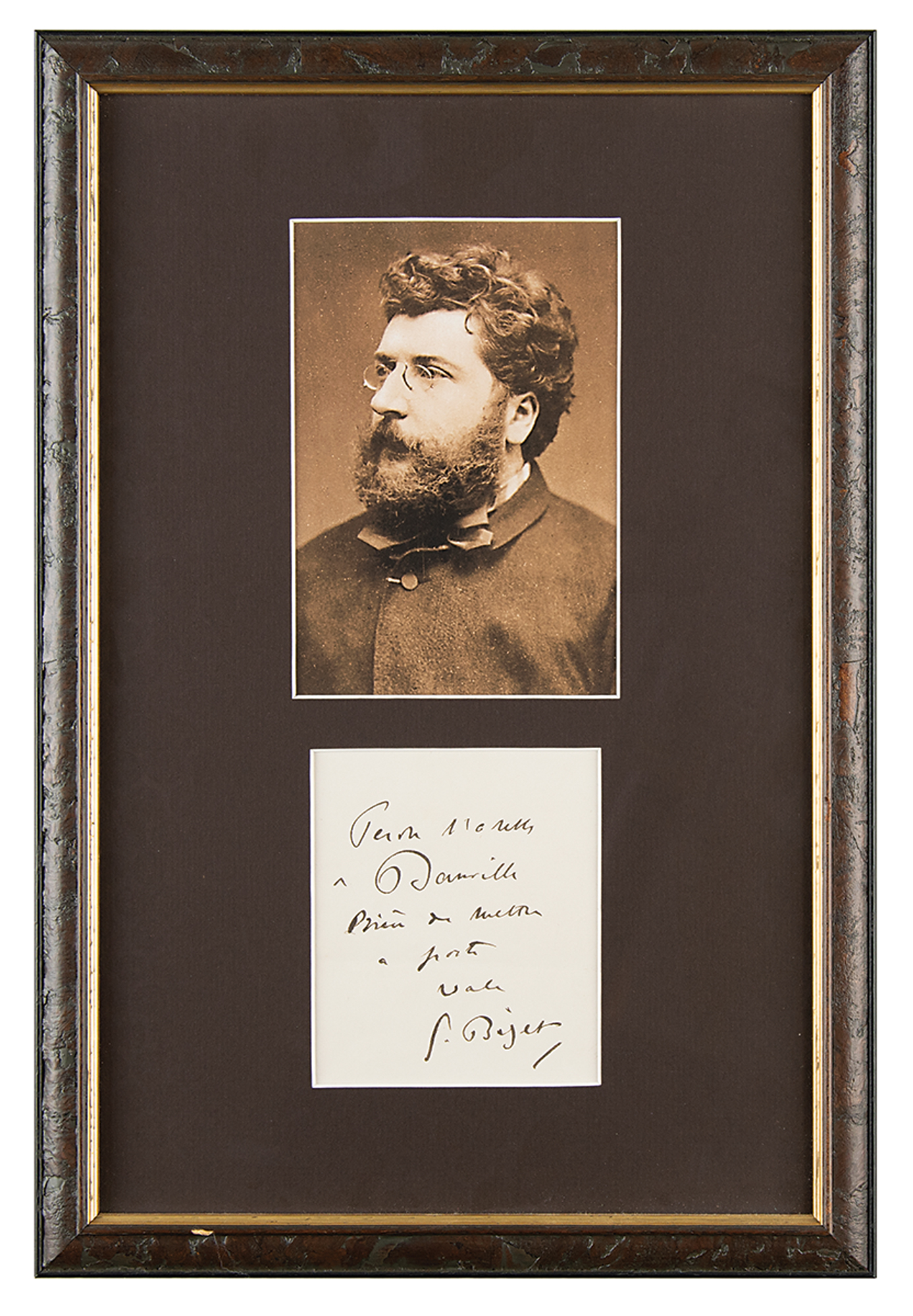 Lot #521 Georges Bizet Signature