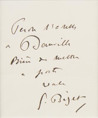 Lot #521 Georges Bizet Signature - Image 2