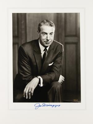 Lot #923 Joe DiMaggio Signed Photograph
