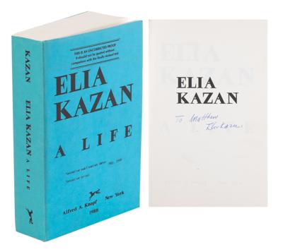 Lot #838 Elia Kazan Signed Book
