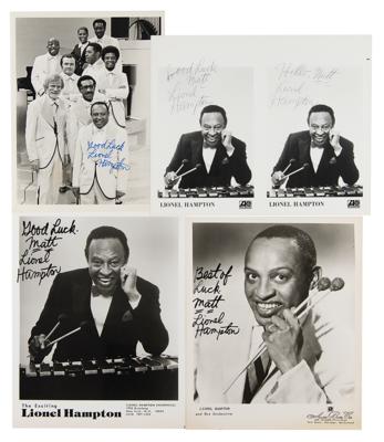 Lot #677 Lionel Hampton (5) Signed Items - Image 4
