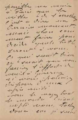 Lot #373 Claude Monet Autograph Letter Signed - Image 2