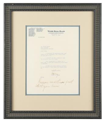 Lot #102 Harry S. Truman Typed Letter Signed - Image 2