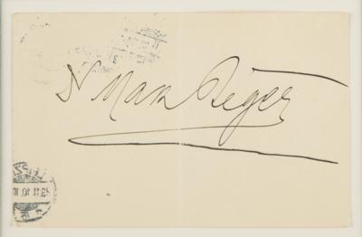 Lot #648 Max Reger Signature - Image 2