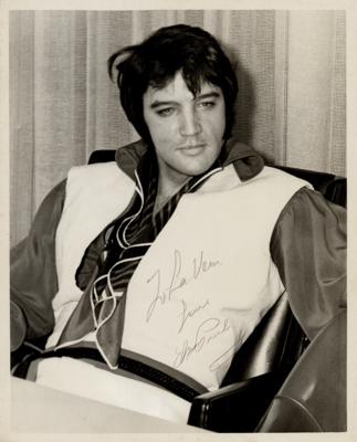Lot #581 Elvis Presley Signed Photograph