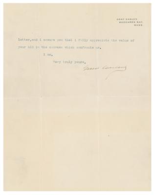 Lot #54 Grover Cleveland Typed Letter Signed - Image 2