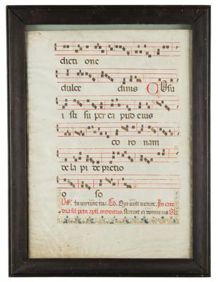 Lot #140 15th Century Gregorian Chant Leaf - Image 4