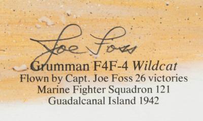Lot #293 World War II Aces: Foss and Ilfrey (2) Signed Posters - Image 2