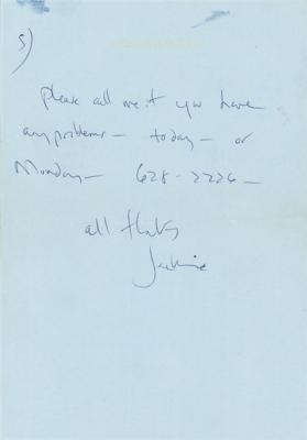 Lot #25 Jacqueline Kennedy ALS Honoring Ethel Kennedy - Image 5