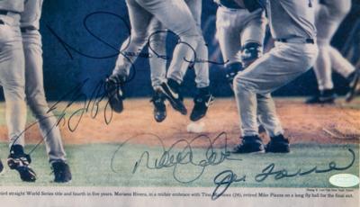 Lot #928 NY Yankees: 2000 Multi-Signed Photograph w/ Jeter, Rivera, Torre - Image 3