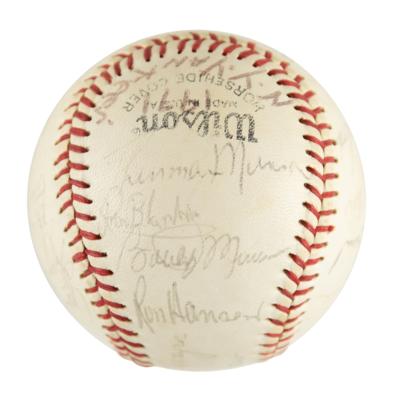 Lot #915 NY Yankees: 1971 Team-Signed Baseball w/ Munson