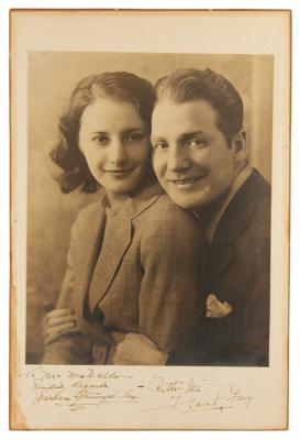 Lot #881 Barbara Stanwyck and Frank Fay Signed Photograph - Image 1