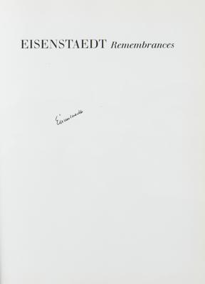 Lot #385 Alfred Eisenstaedt Signed Book - Image 2