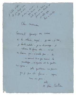 Lot #462 Jean Cocteau Autograph Letter Signed - Image 1