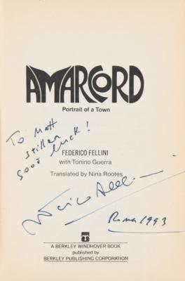 Lot #811 Federico Fellini Signed Book and Endorsed Check - Image 2