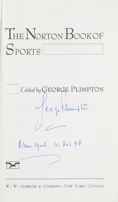 Lot #490 George Plimpton Signed Book - Image 2