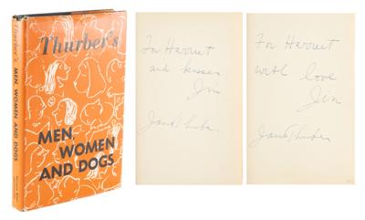 Lot #444 James Thurber Twice-Signed Book