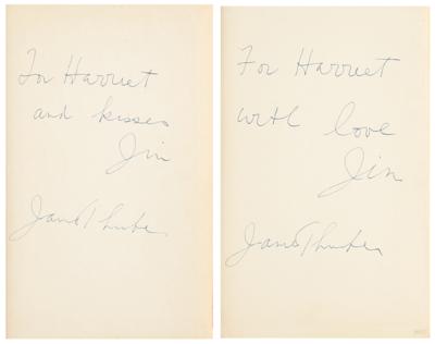 Lot #444 James Thurber Twice-Signed Book - Image 2