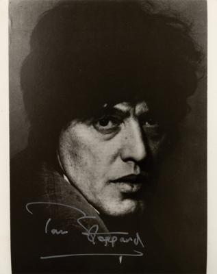 Lot #501 Tom Stoppard Signed Photograph