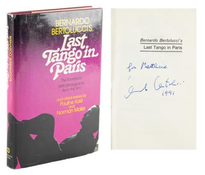 Lot #782 Bernardo Bertolucci Signed Book