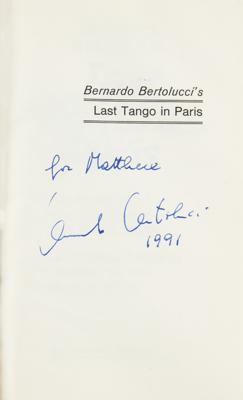 Lot #782 Bernardo Bertolucci Signed Book - Image 2