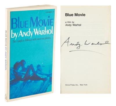 Lot #379 Andy Warhol Signed Book