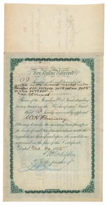 Lot #129 John D. Rockefeller, Henry Flagler, and Jabez A. Bostwick Document Signed - Image 2