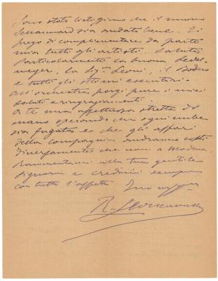 Lot #632 Ruggero Leoncavallo Autograph Letter Signed - Image 4