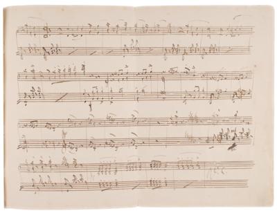 Lot #538 Saverio Mercadante Autograph Musical Manuscript - Image 3