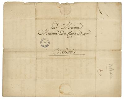 Lot #447 Voltaire Letter Signed on Literary Work - Image 2