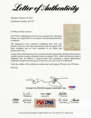 Lot #468 Alexandre Dumas, pere Autograph Letter Signed - Image 2